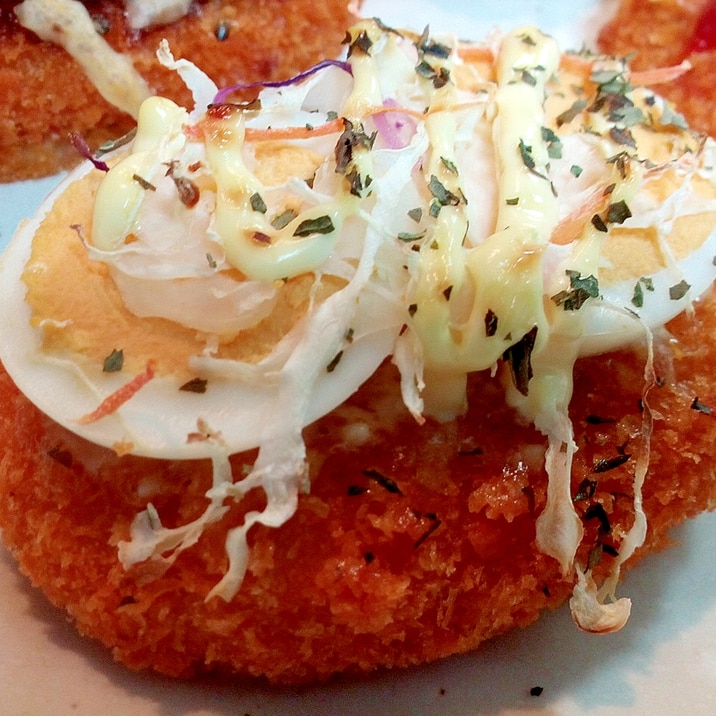 タル マヨで ゆで卵と千切り野菜のおやつコロッケ レシピ 作り方 By ぷ みぃまま 楽天レシピ タル マヨで ゆで卵と千切り野菜のおやつコロッケ レシピ 作り方 By ぷ みぃまま 楽天レシピ